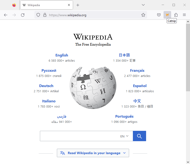 Wikipedia Homepage