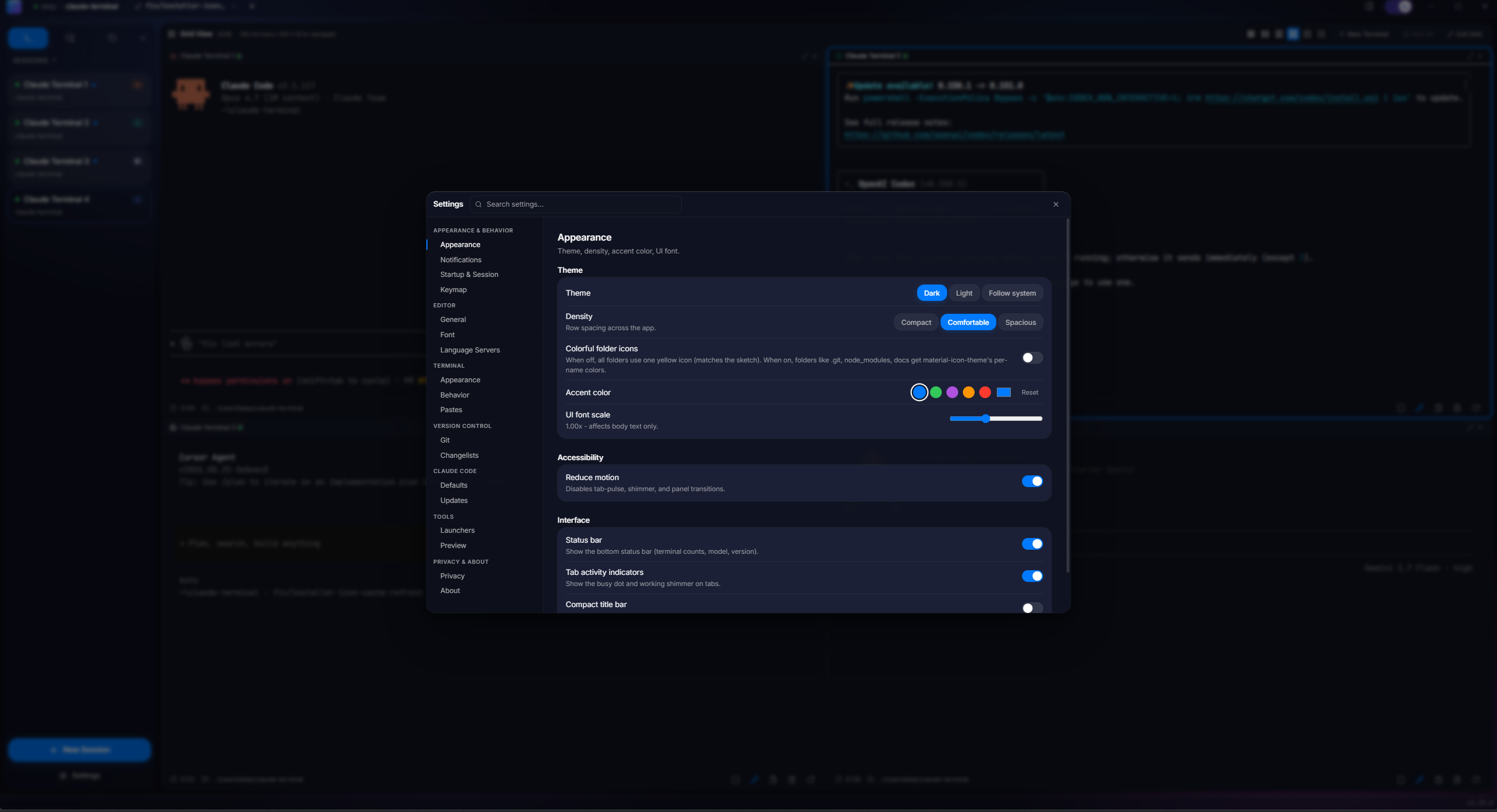 Settings > Updates