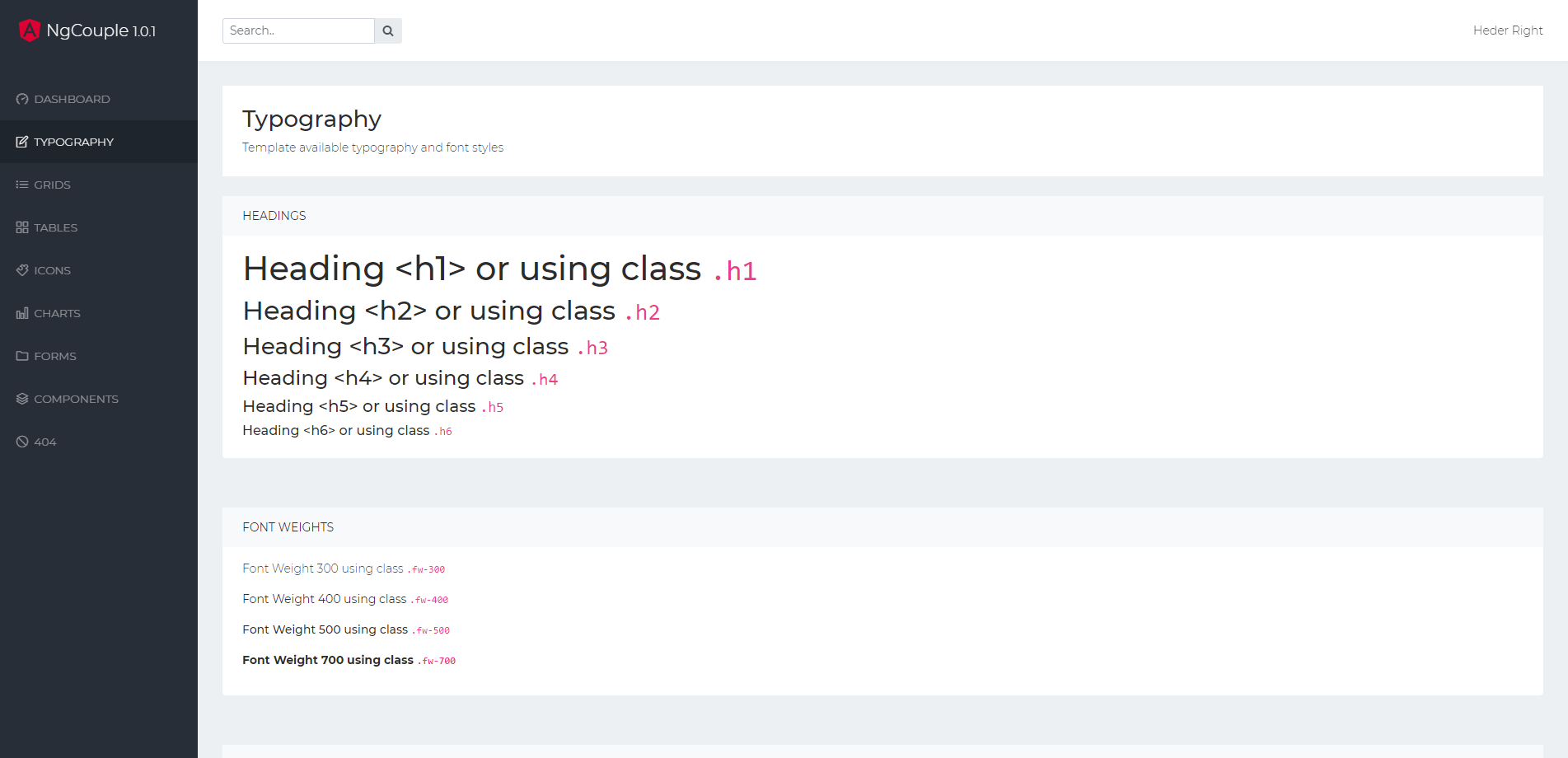 GitHub - talentedaamer/NgCouple: Angular Bootstrap Dashboard. Free ...