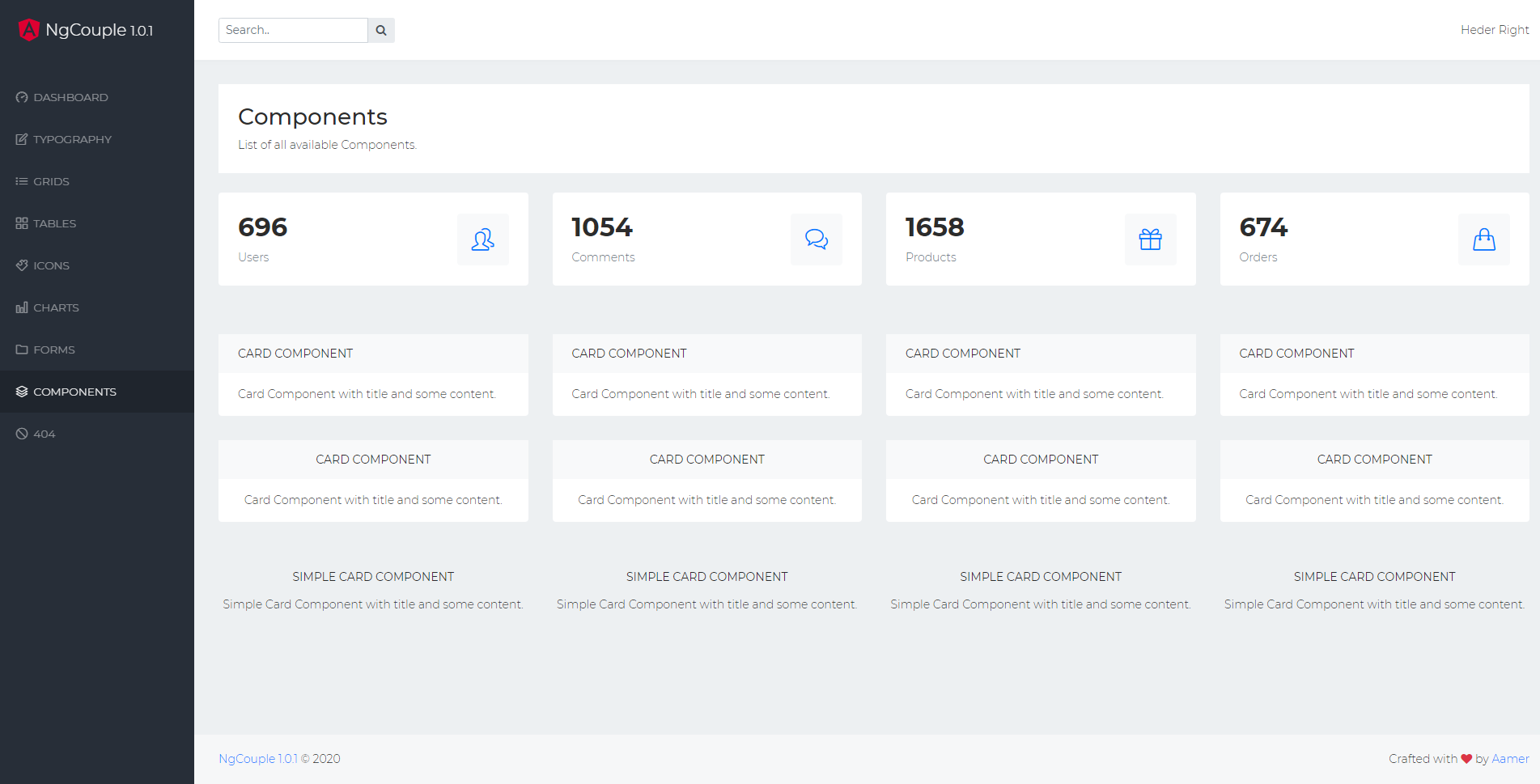 GitHub - talentedaamer/NgCouple: Angular Bootstrap Dashboard. Free ...