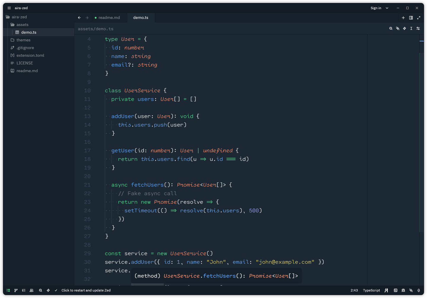 Aira Theme Screenshot