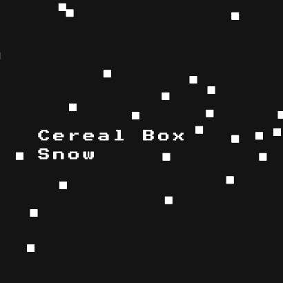 CerealBoxSnow
