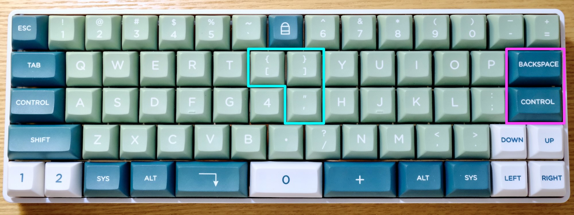 Mod keys at right side