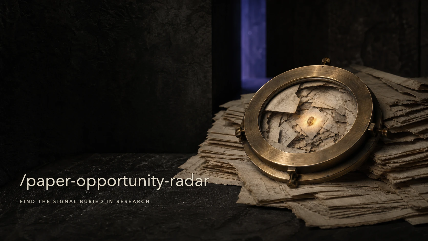 paper-opportunity-radar — research forensics and opportunity discovery skill