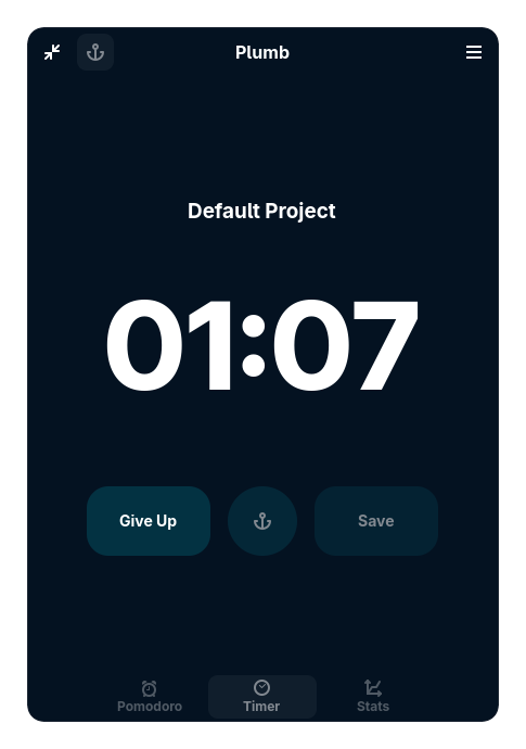 Submerge Mode Interface