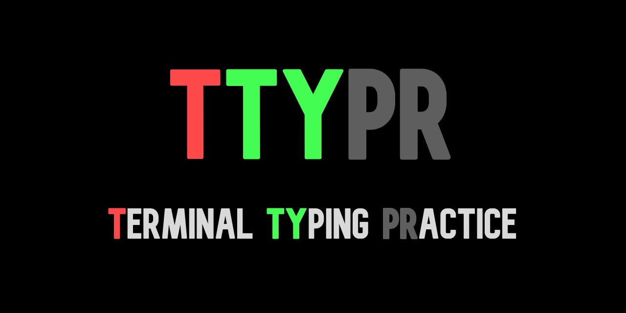 ttypr - terminal typing practice