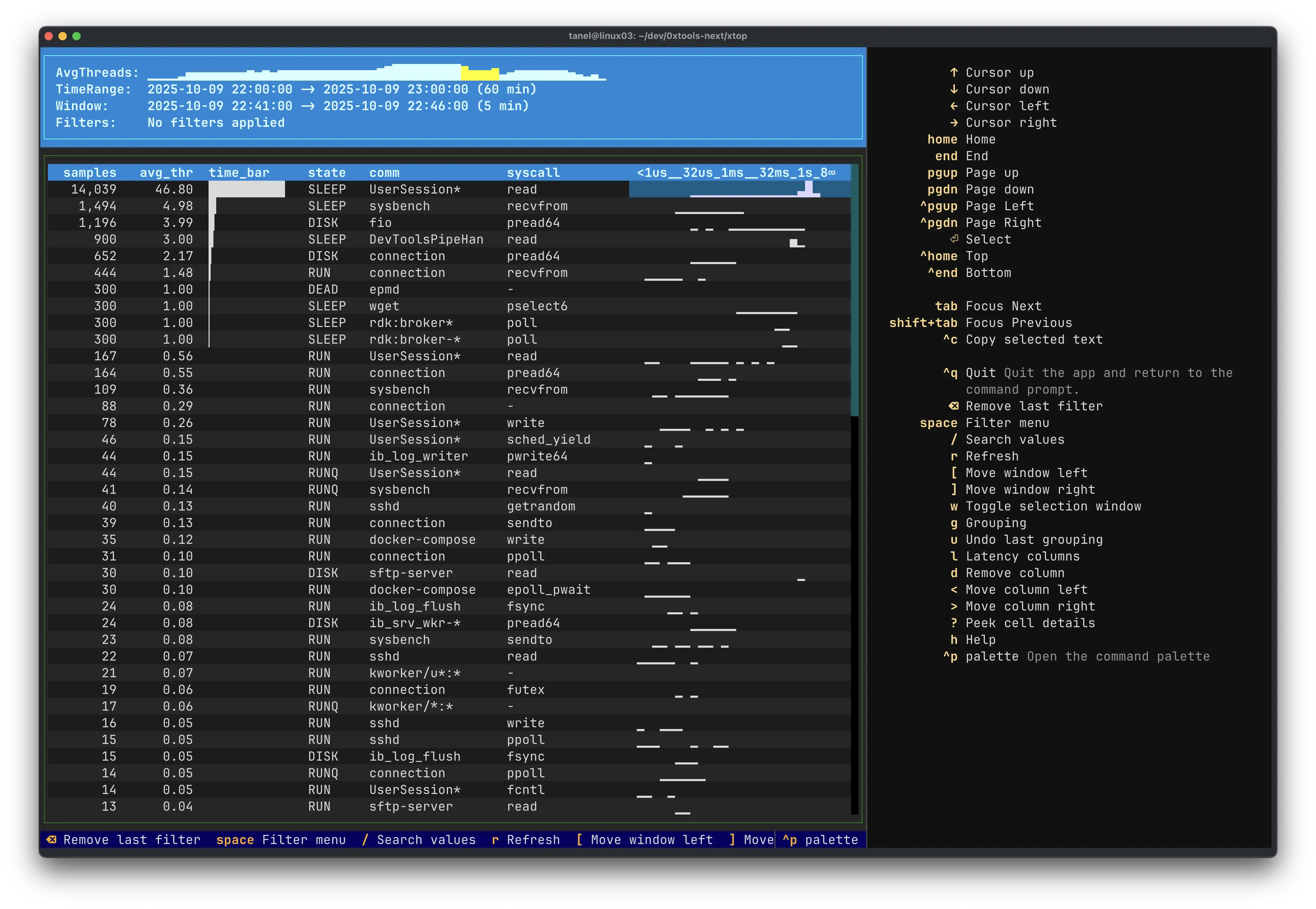 xtop terminal ui