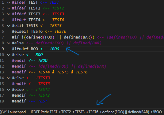 Colorize & Dynamic ifdef path