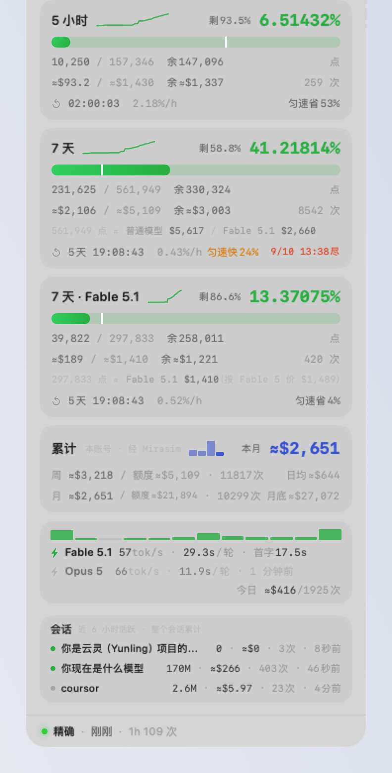 浅色面板
