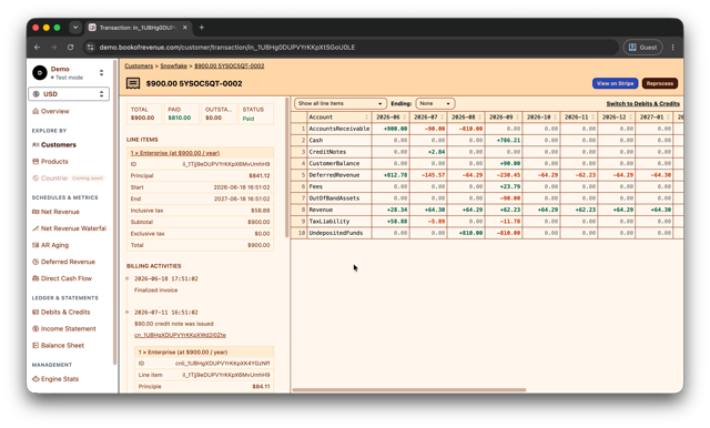 Transaction (account summary)