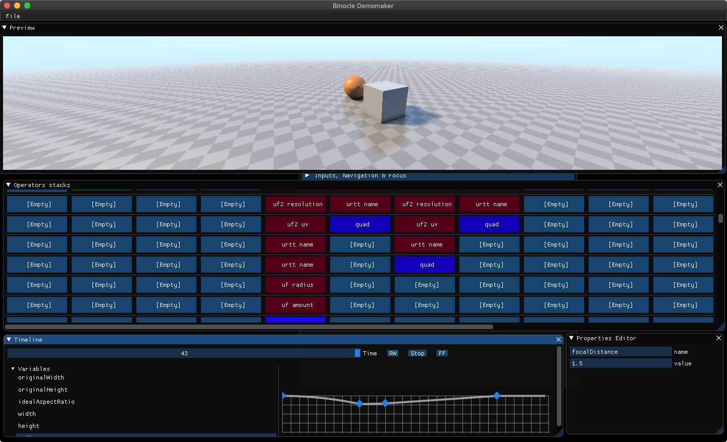 Binocle Demo Tool screenshot