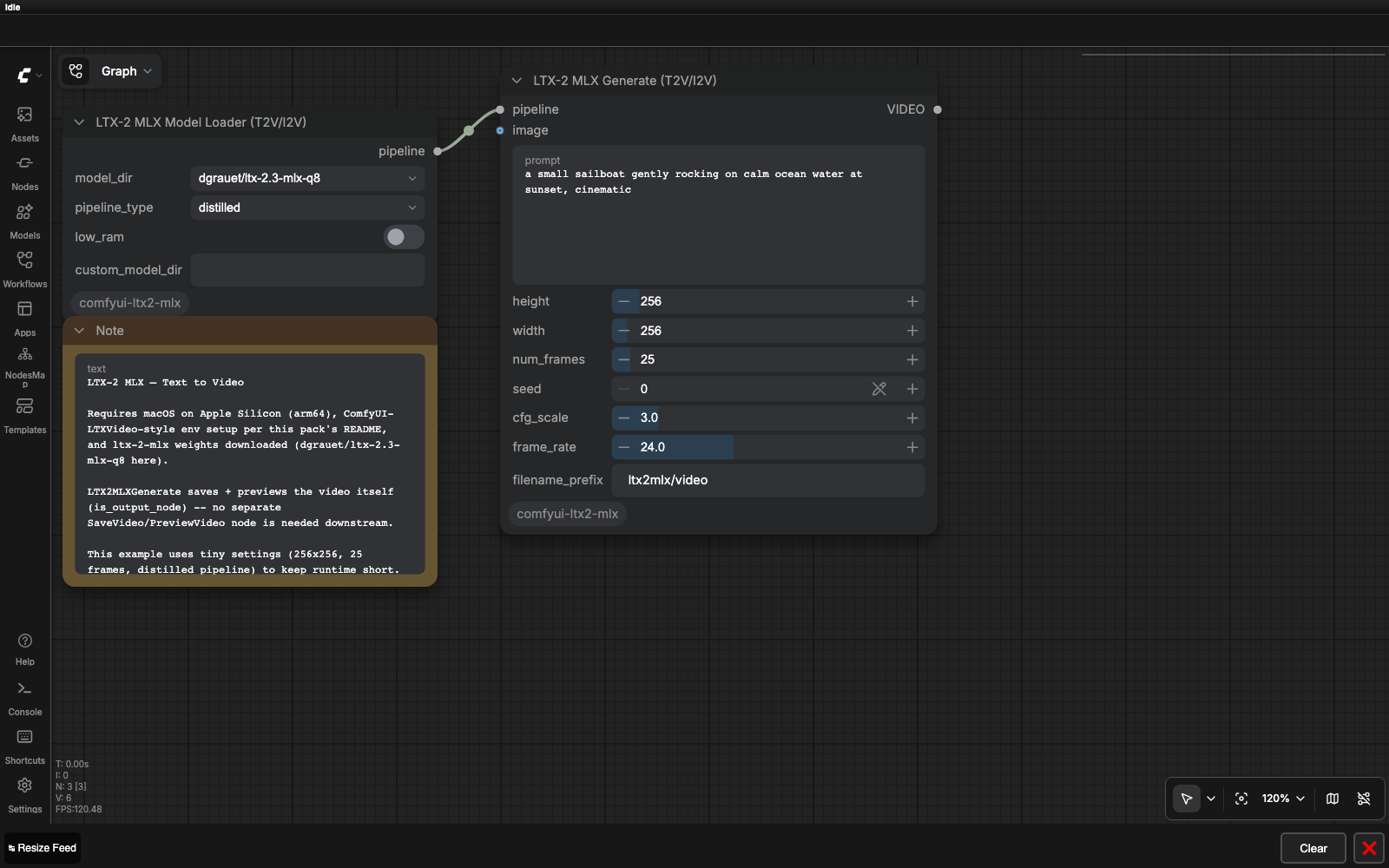 LTX-2 MLX example workflow