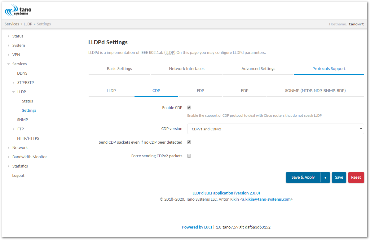 Protocols Support