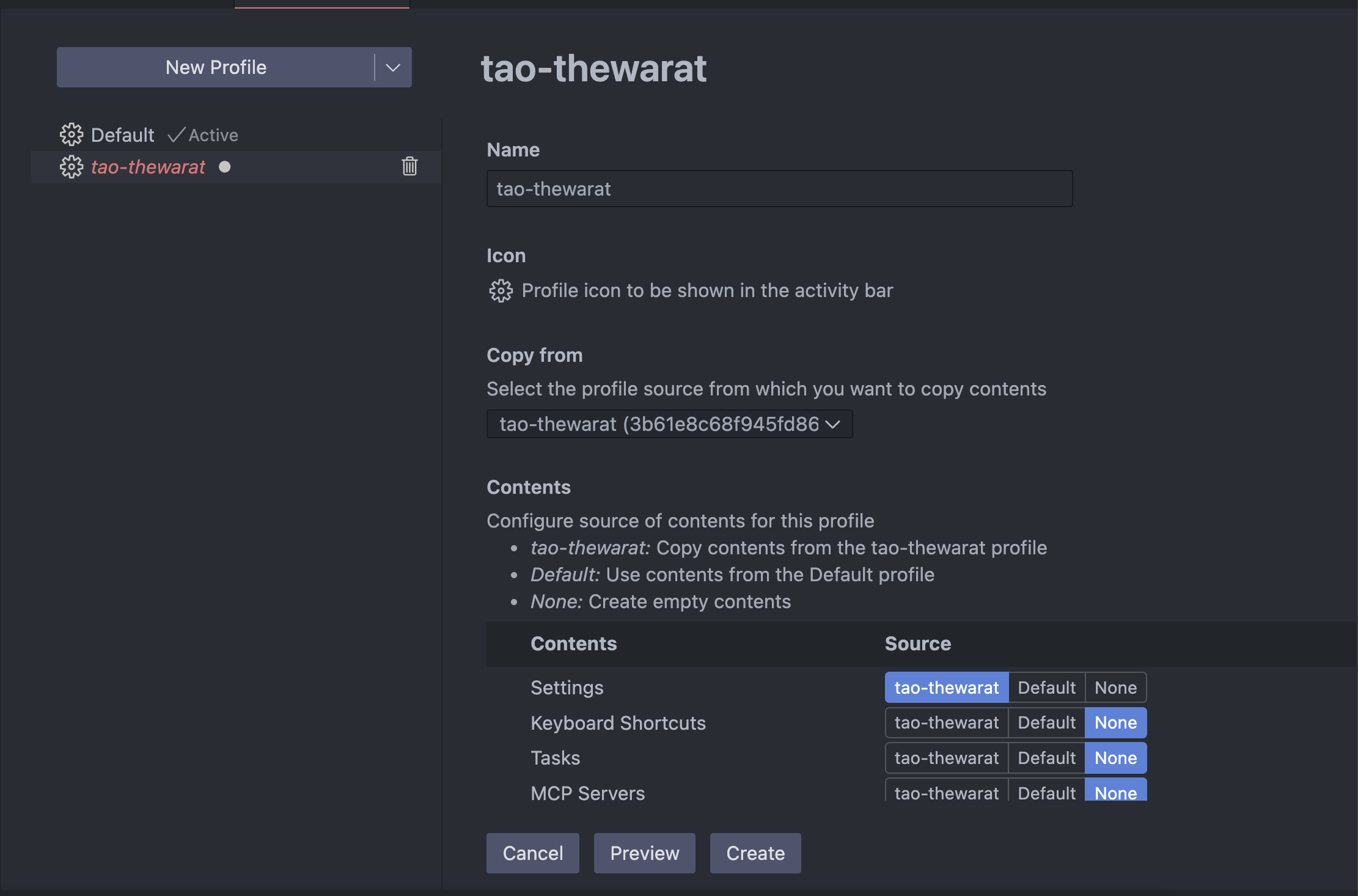Step 4: Import Profile