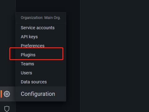 click plugin menu