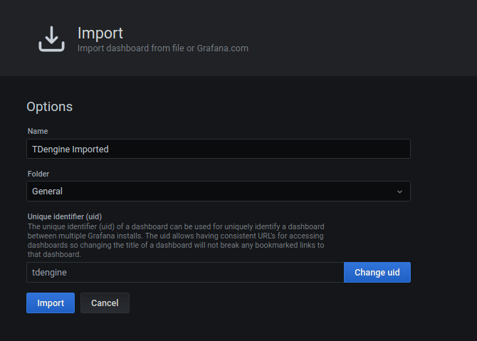 import options