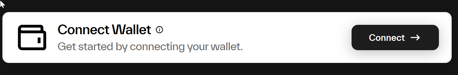 Taostats Connect Wallet card prompting the user to connect a wallet to get started, with a connect button