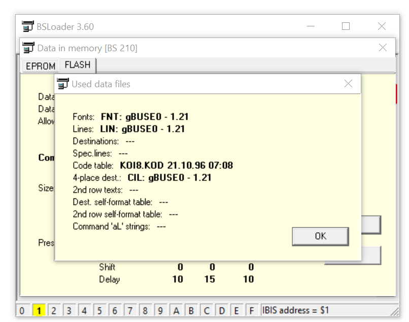 Meta-Informationen über unser BS210