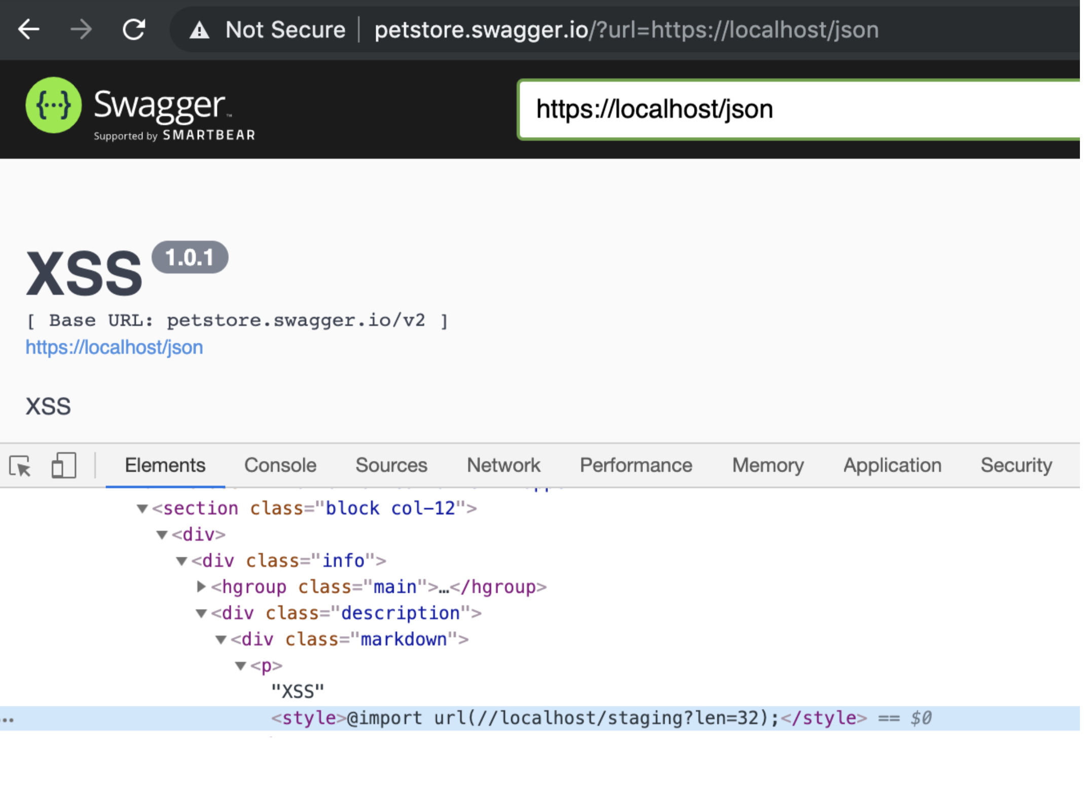 Swagger UI中的CSS注入漏洞- wenyanet