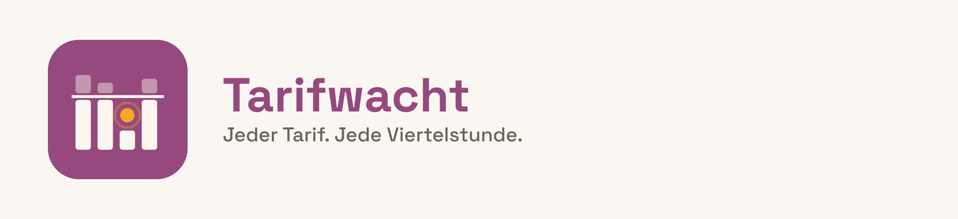 Tarifwacht – Jeder Tarif. Jede Viertelstunde.