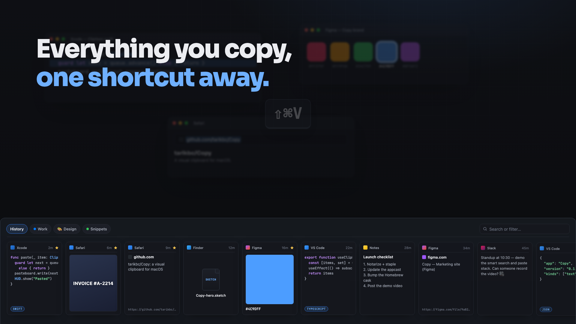 Watch the one minute Copy demo