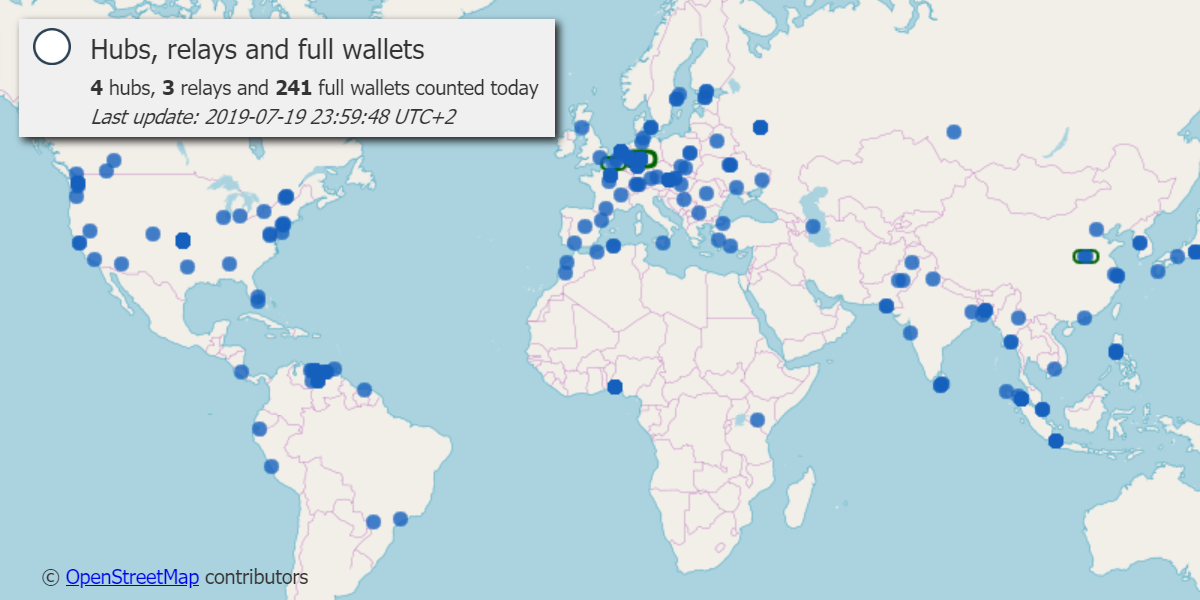 Obyte world map