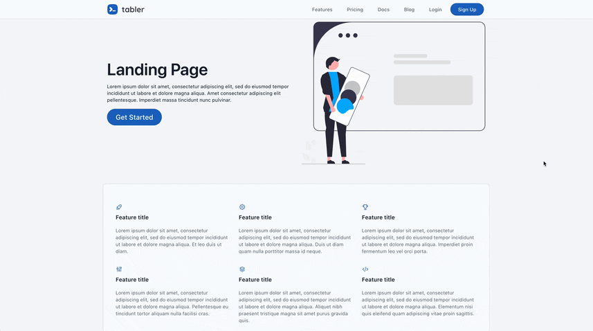 Rails Tabler Preview