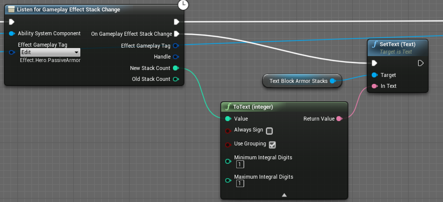 Listen for GameplayEffect Stack Change BP Node