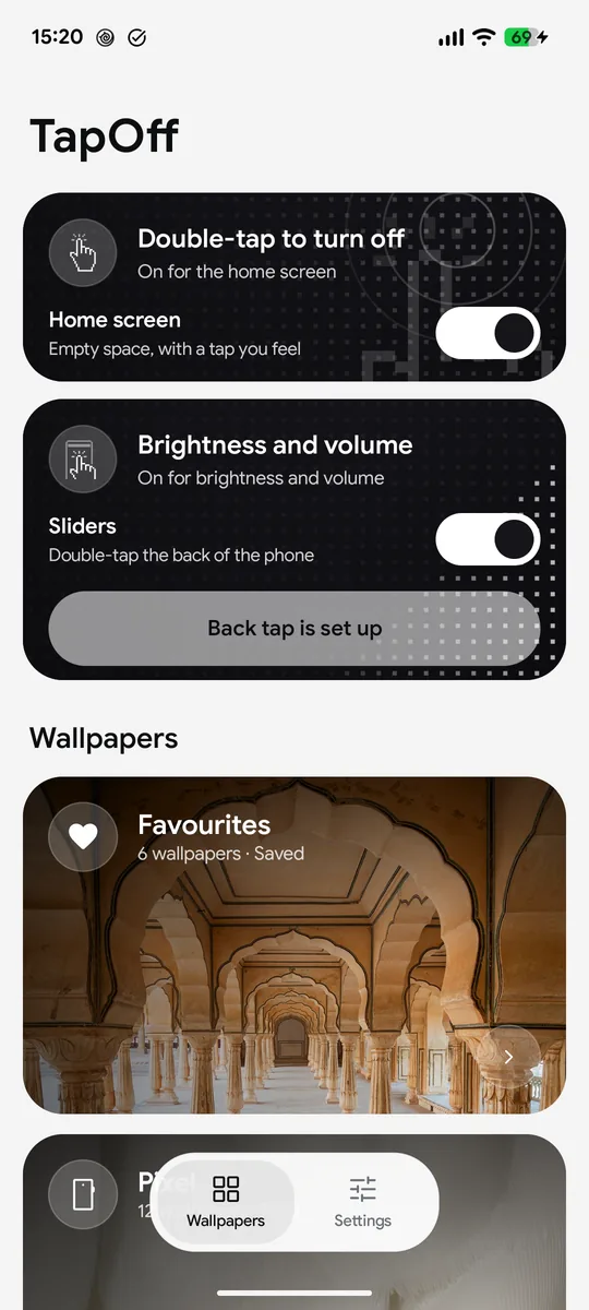 The same screen in light mode