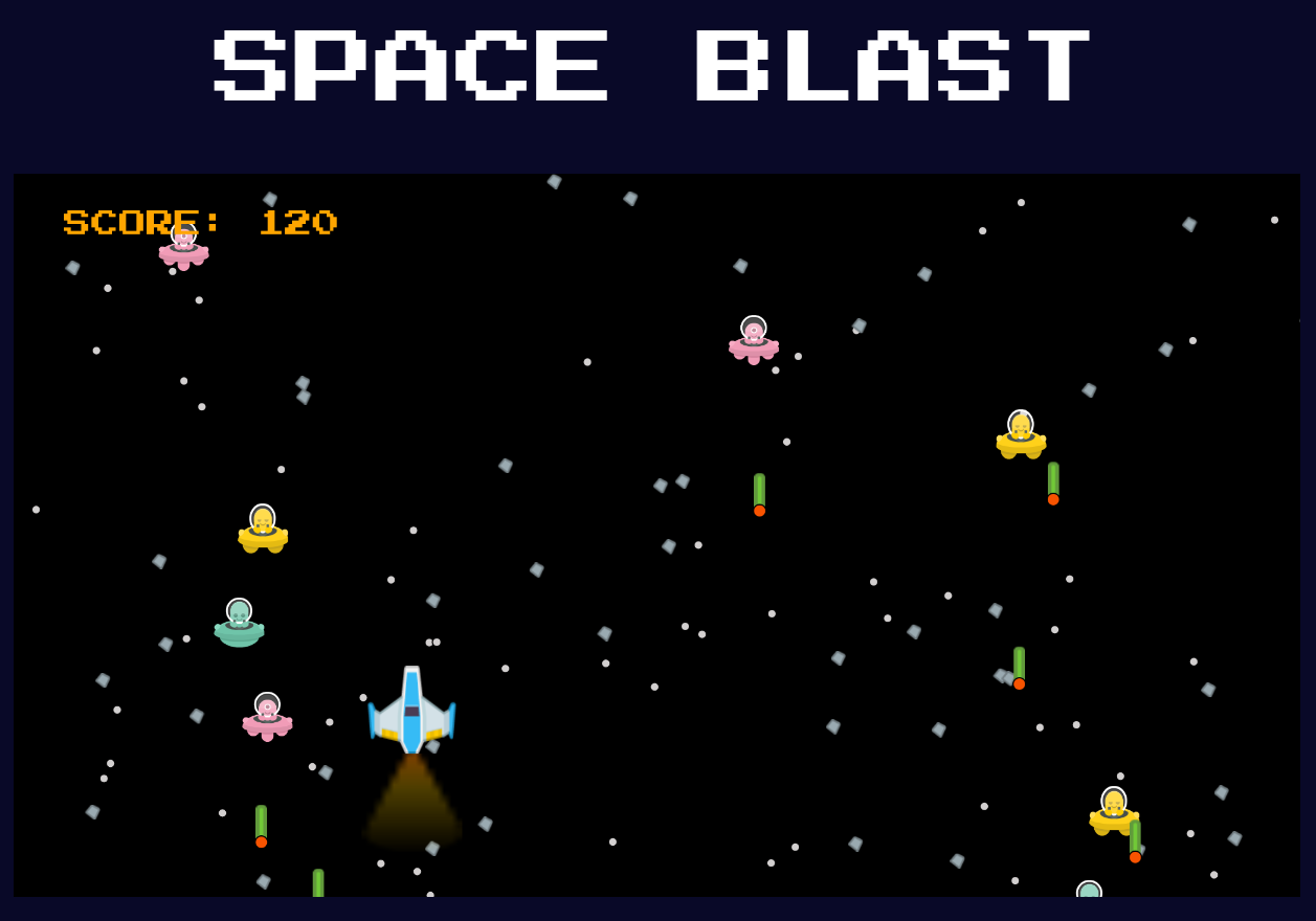 GitHub - tashvit/space-blast: Space shooter game