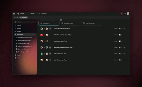 Automate workflows via Taskade MCP
