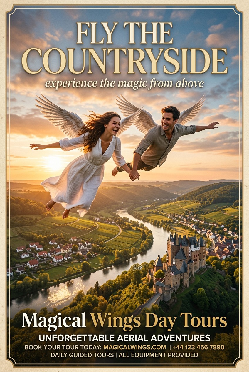 Photorealistic travel poster