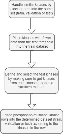 High Level Steps of the Dataset Splitting Script