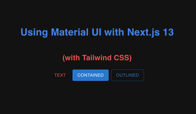 Material UI with Tailwind CSS