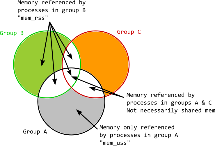 Memory groups Venn diagram RSS USS