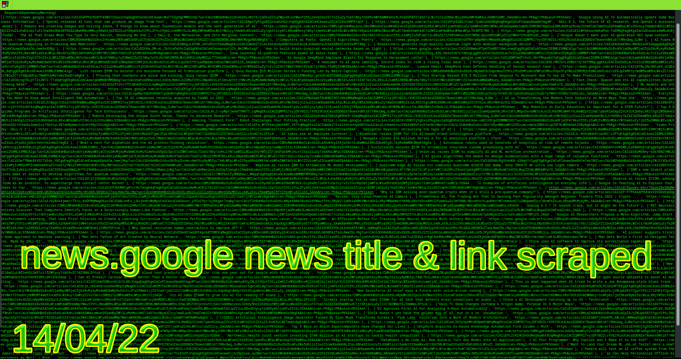 google news scapping