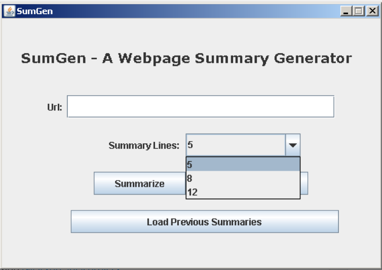 GitHub - tausy/summary-generator: Java application to generate summary ...