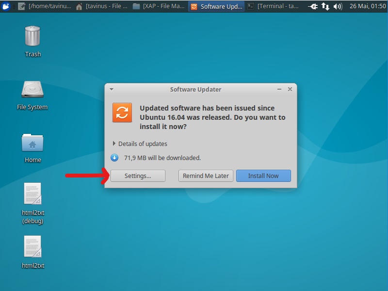 xubuntu software update1