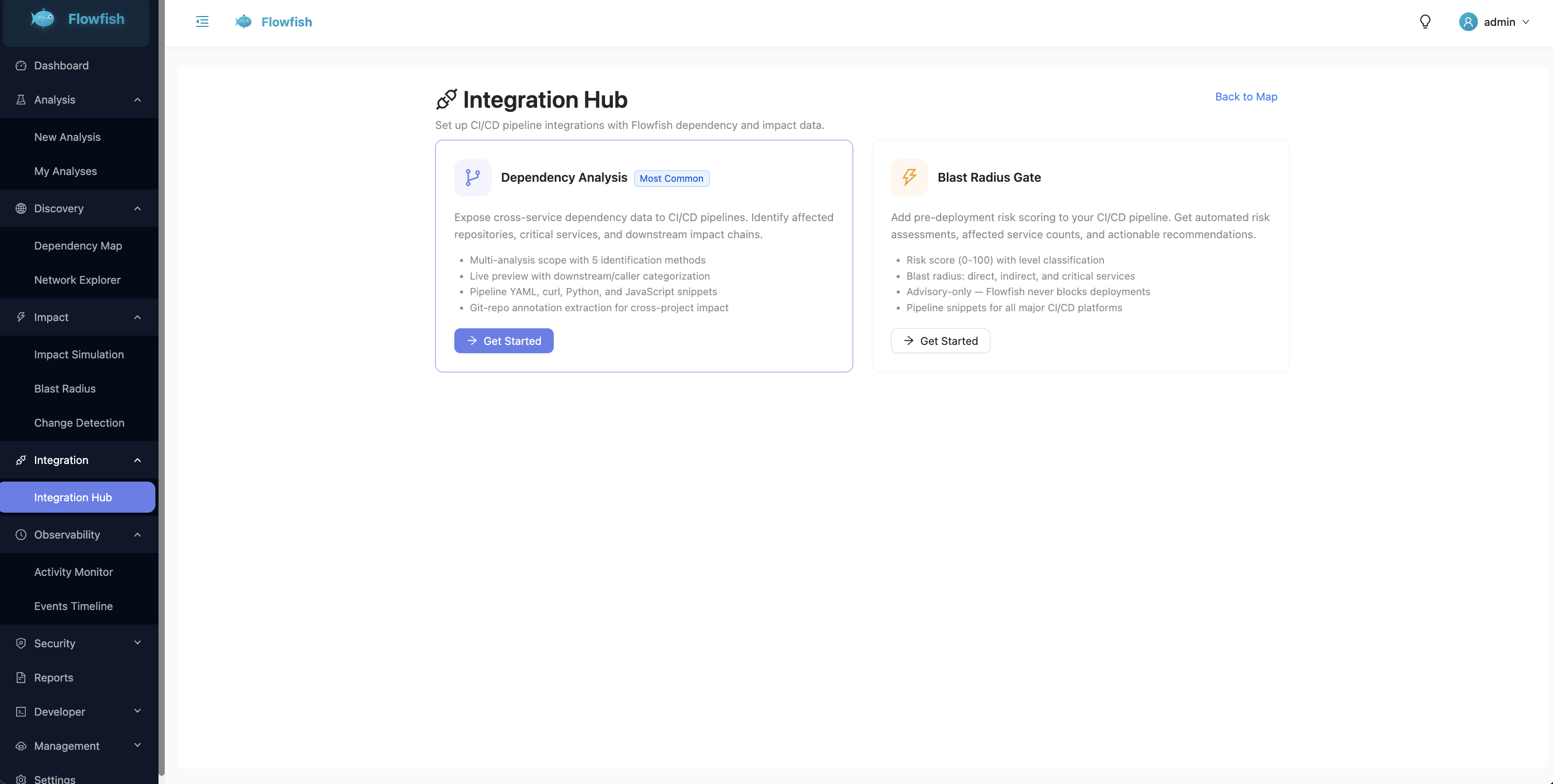 Integration Hub - Type Selection