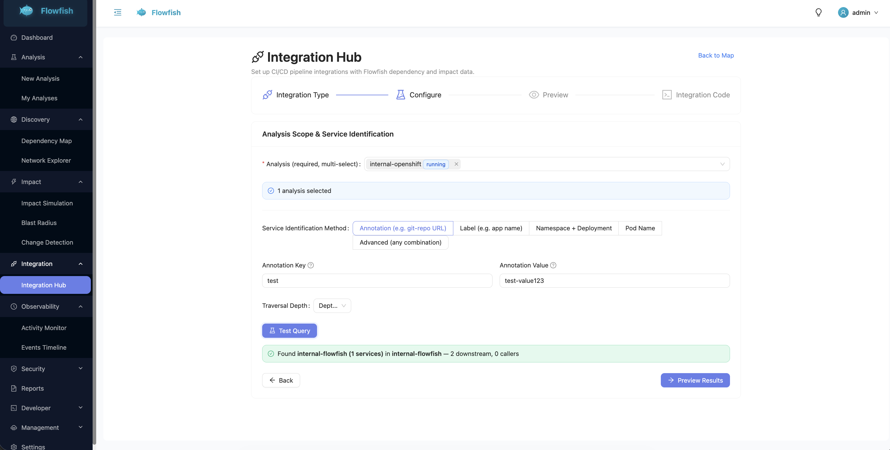 Integration Hub - Configure