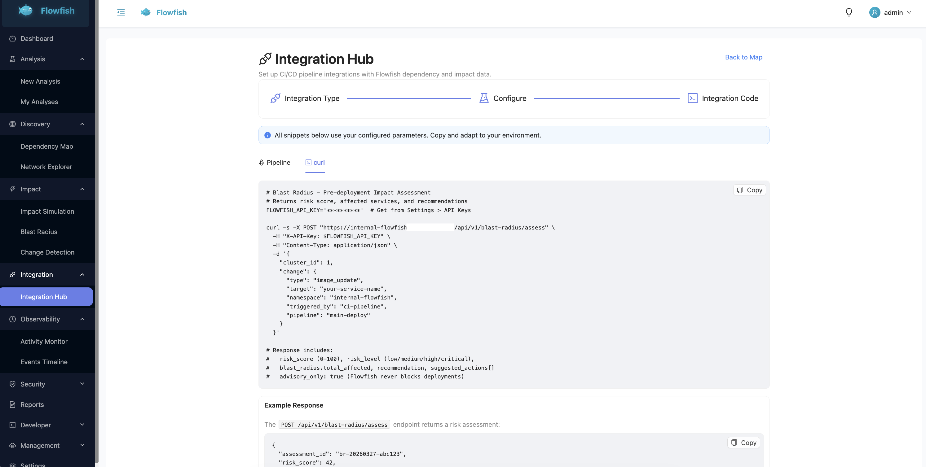 Integration Hub - Blast Radius Code
