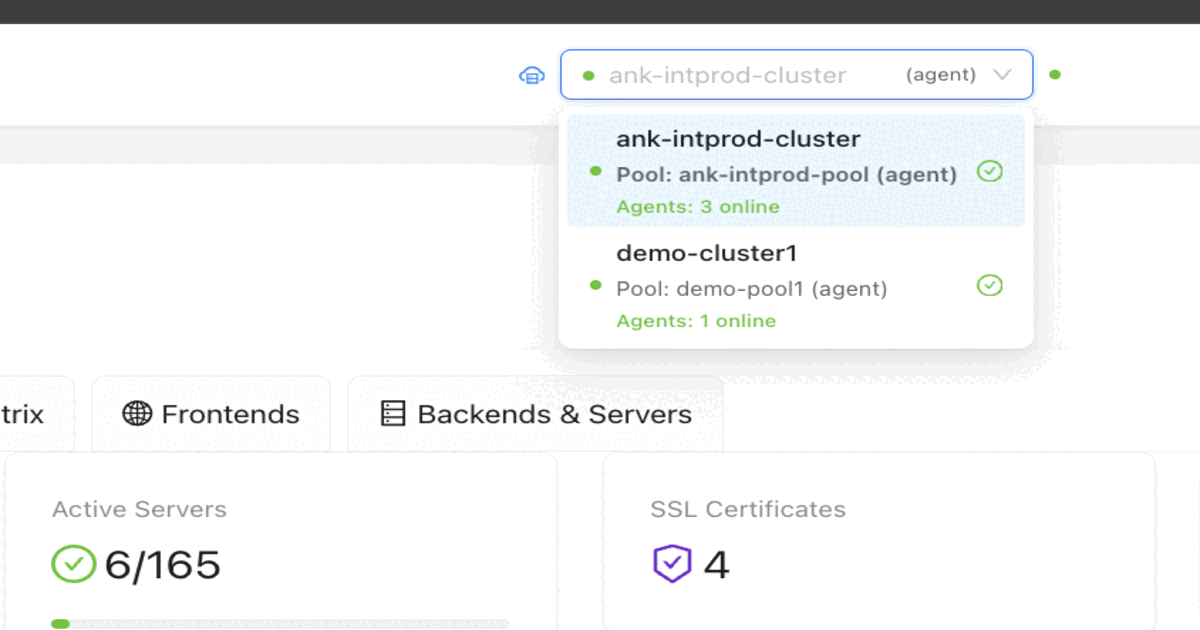 HAProxy OpenManager Showcase