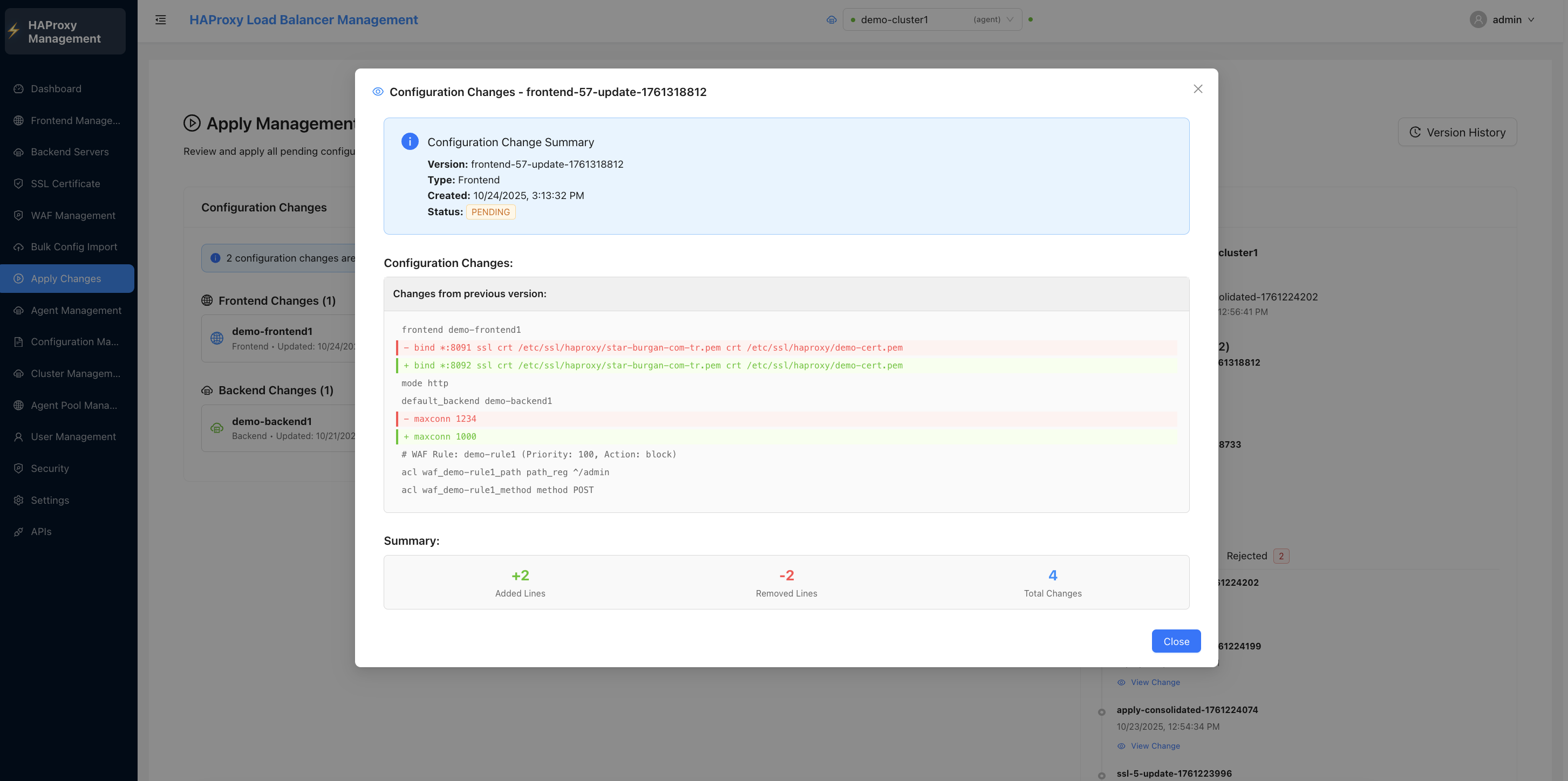 Version History - Diff Viewer