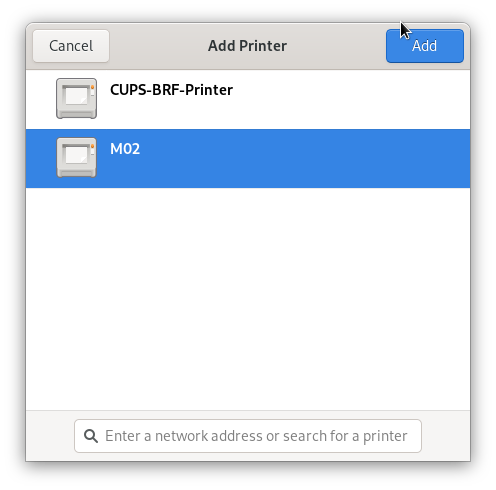 Printers Panel