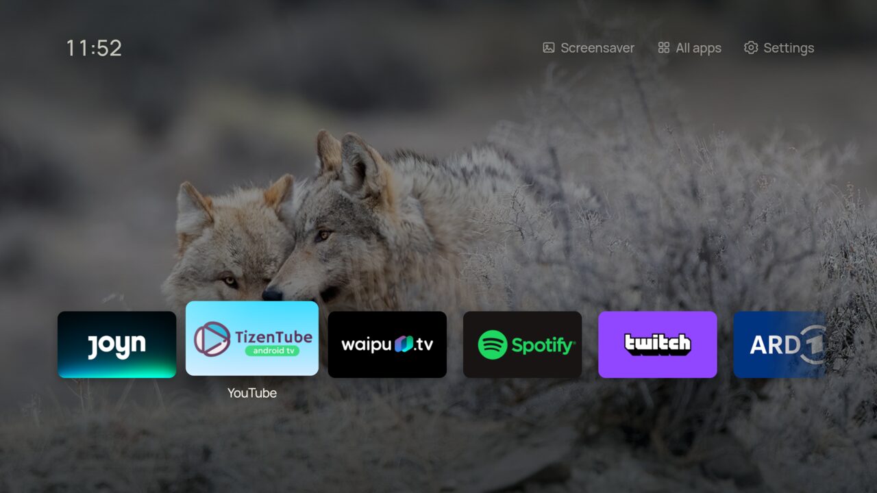 Shelf layout with app banners