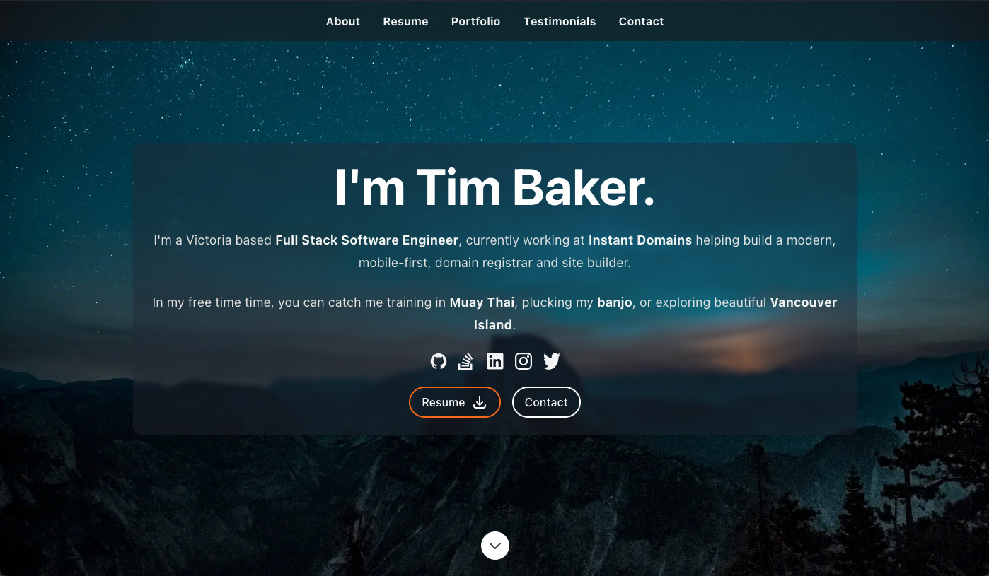 ReactJS Resume Website Template ReactJS Resume Website Template