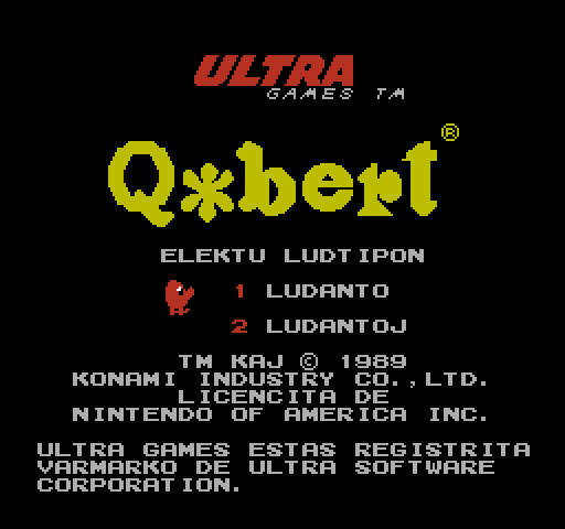 Title screen