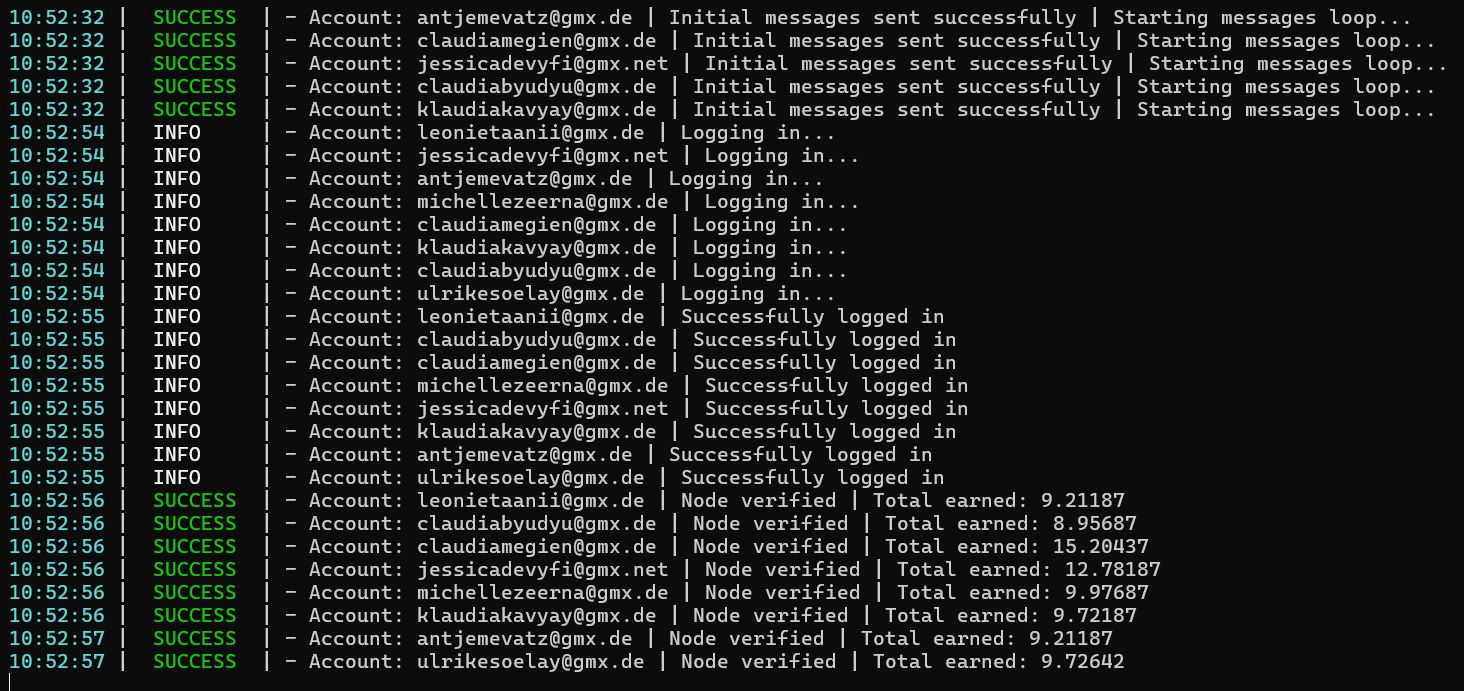 Logs Screenshot