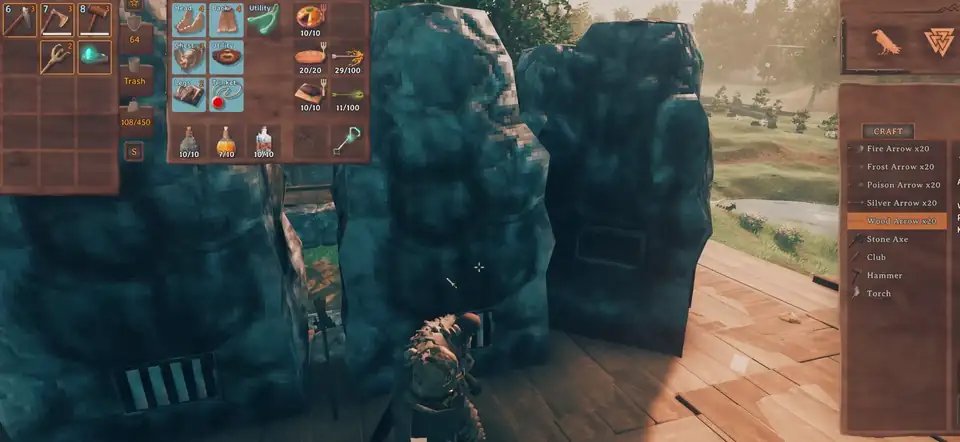 Loading a smelter with nothing in hand