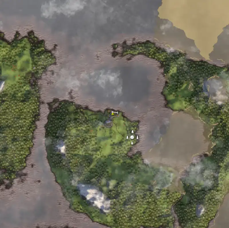 Zooming in on a base: the map turns into the detailed picture step by step